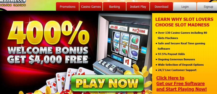 Slot Madness Casino Bonuses 1